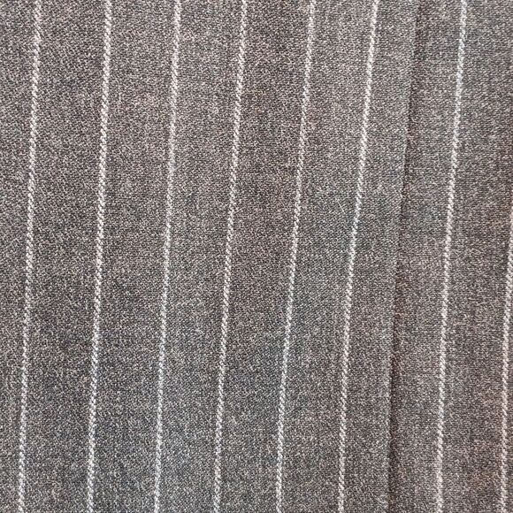 Laura Scott  Dark Gray / White Pinstripe Button Down Vest sz 14p Business Casual - Picture 4 of 7